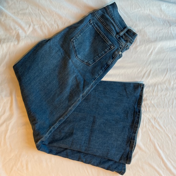 FRAME Denim Le Palazzo Crop Flared Jeans - Picture 4 of 5